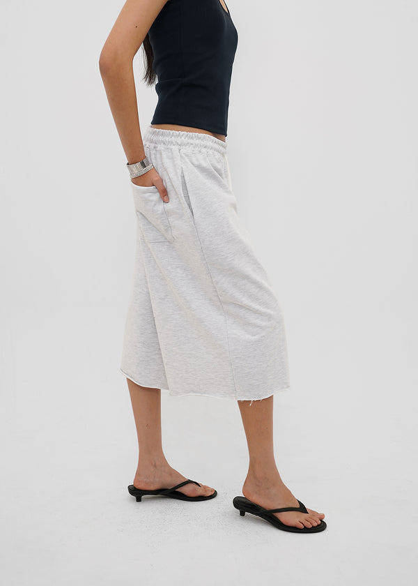 [B-BASIC] Mid-Sweat Cut-Out Bermuda Pants