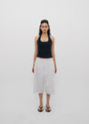 [B-BASIC] Ribbed Halter Sleeveless Top (Built-in Cap)