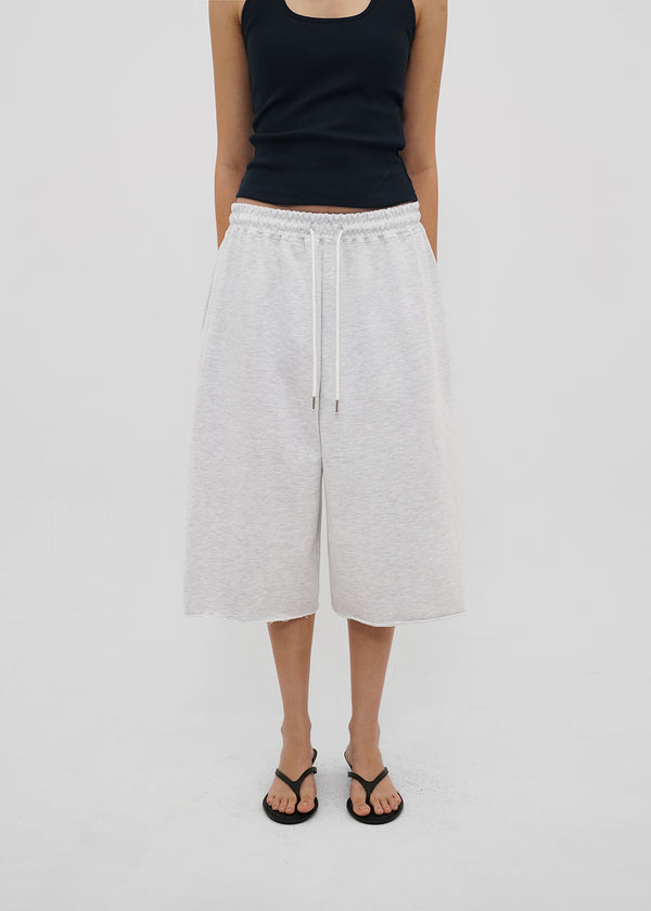 [B-BASIC] Mid-Sweat Cut-Out Bermuda Pants