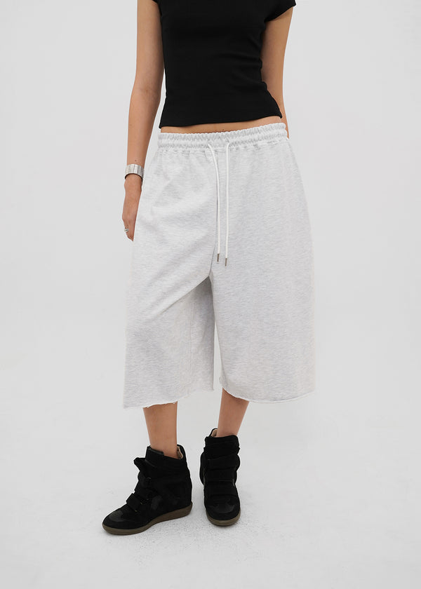 [B-BASIC] Mid-Sweat Cut-Out Bermuda Pants