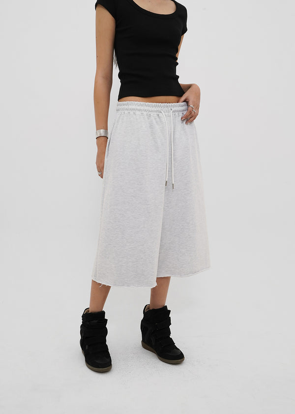 [B-BASIC] Mid-Sweat Cut-Out Bermuda Pants