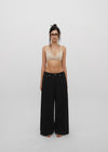 [B-DENIM] LOW WIDE COTTON PANTS 056
