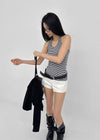 Thurid Striped Halter Top