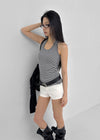 Thurid Striped Halter Top