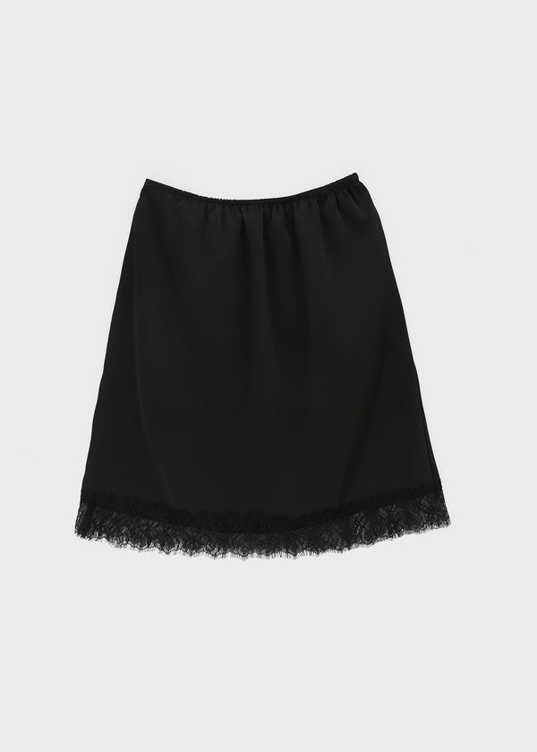 Curryner Satin Lace Midi Skirt