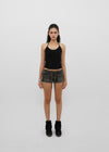 [B-BASIC] Tension Cotton Strap Halter Sleeveless Top (2 SIZE)