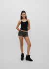 [B-BASIC] Tension Cotton Strap Halter Sleeveless Top (2 SIZE)