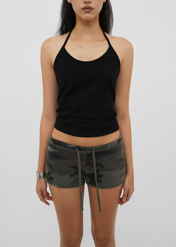 [B-BASIC] Tension Cotton Strap Halter Sleeveless Top (2 SIZE)