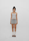 [B-BASIC] Tension Cotton Strap Halter Sleeveless Top (2 SIZE)