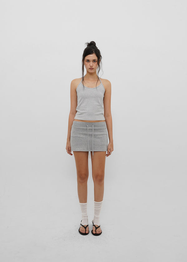 [B-BASIC] Tension Cotton Strap Halter Sleeveless Top (2 SIZE)