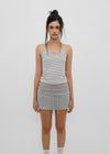 [B-BASIC] Tension Cotton Strap Halter Sleeveless Top (2 SIZE)