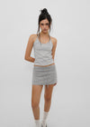 [B-BASIC] Tension Cotton Strap Halter Sleeveless Top (2 SIZE)