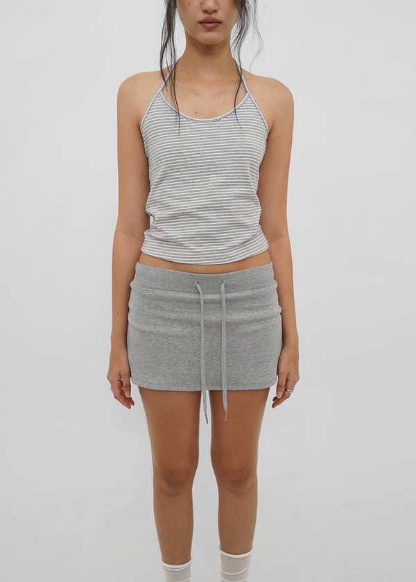 [B-BASIC] Tension Cotton Strap Halter Sleeveless Top (2 SIZE)