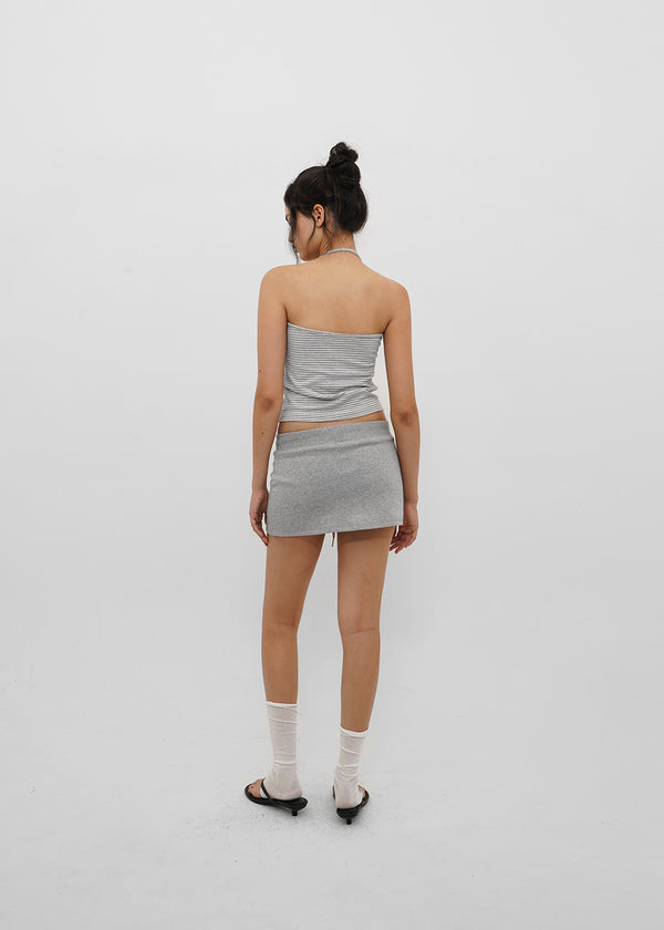 [B-BASIC] Tension Cotton Strap Halter Sleeveless Top (2 SIZE)