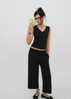 [B-BASIC] Tension Standard V-Neck Sleeveless Top (2 SIZE)