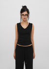[B-BASIC] Tension Standard V-Neck Sleeveless Top (2 SIZE)