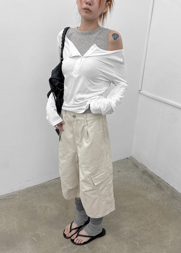 Lopinut Banding Cargo Bermuda Pants