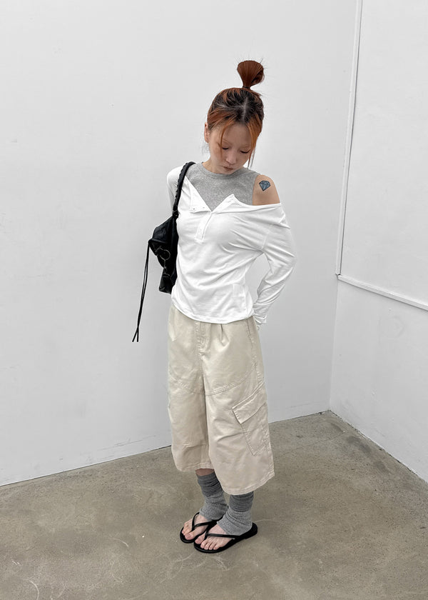 Lopinut Banding Cargo Bermuda Pants