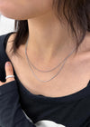 Tiklam Layered Silver Necklace