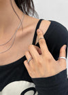 Tiklam Layered Silver Necklace