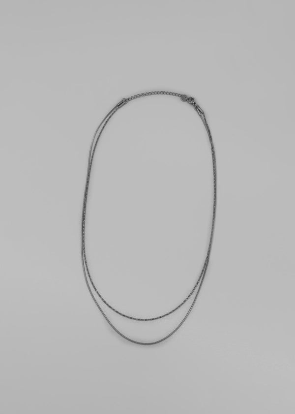 Tiklam Layered Silver Necklace
