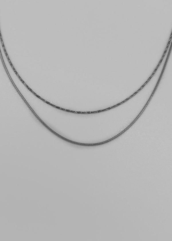 Tiklam Layered Silver Necklace