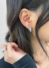 Cielo Cubic Open Ring Earrings