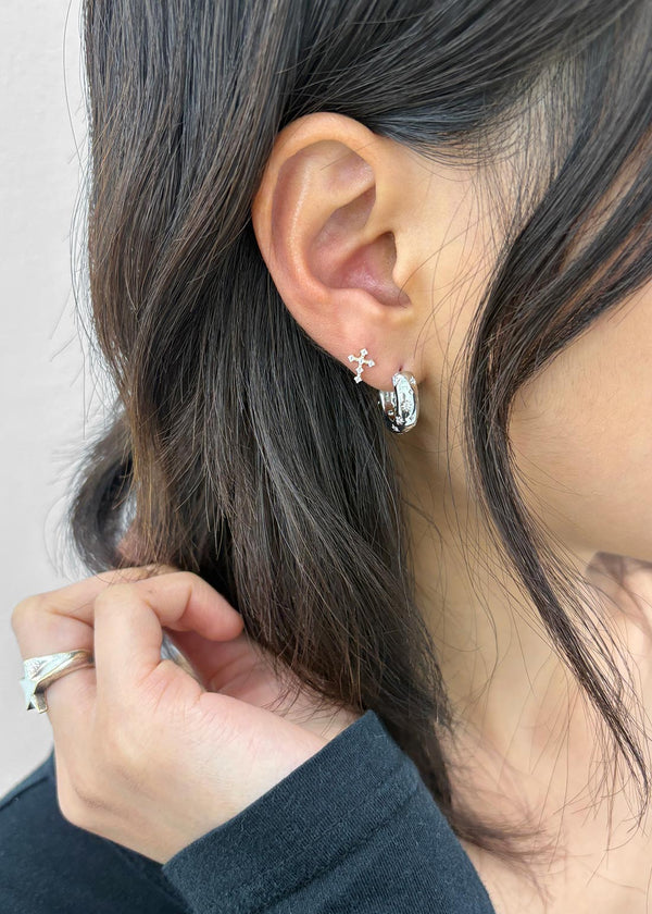 Cielo Cubic Open Ring Earrings