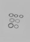 Reclo 7-piece Silver Ring Set