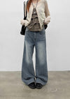 Wisyou Wide Bootcut Denim Pants