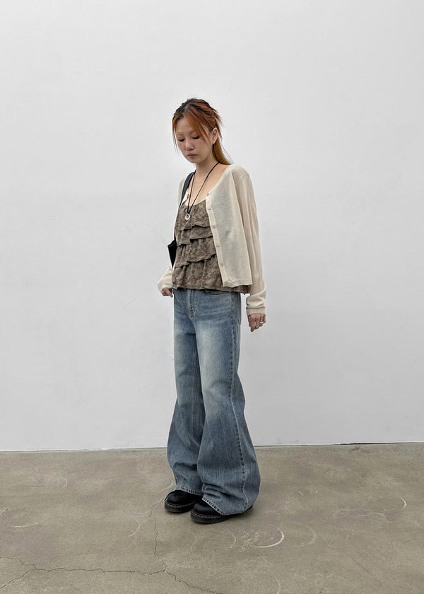 Wisyou Wide Bootcut Denim Pants