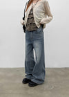 Wisyou Wide Bootcut Denim Pants