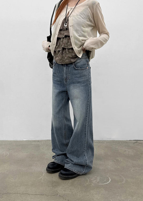 Wisyou Wide Bootcut Denim Pants