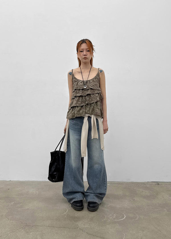 Wisyou Wide Bootcut Denim Pants
