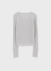 Huchik Hand-button V-neck Knit