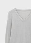 Huchik Hand-button V-neck Knit