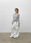(UNISEX) Pureng String Wide Elastic Waist Pants