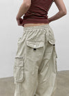 (UNISEX) Hitchler Washed Wide Cargo Pants