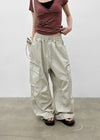 (UNISEX) Hitchler Washed Wide Cargo Pants
