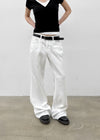 Zreng Low-waist Summer Bootcut Cotton Pants