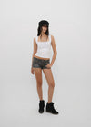 [B-BASIC] Tension Cotton Wide Square Neck Sleeveless Top (2 SIZE)