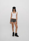 [B-BASIC] Tension Cotton Wide Square Neck Sleeveless Top (2 SIZE)