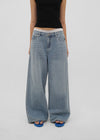 [B-DENIM] LIGHT WASHING WIDE JEANS 054