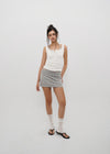 [B-BASIC] Tension Standard Square Henley Neck Sleeveless Top (2 SIZE)