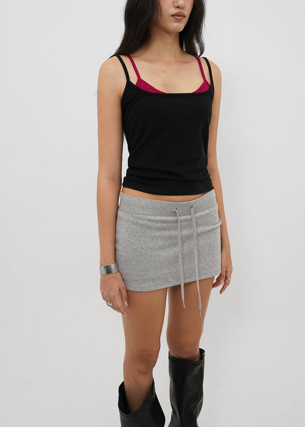 [B-BASIC] Tension Cotton Strap Basic Sleeveless Top (2 SIZE)