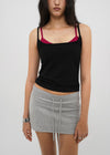 [B-BASIC] Tension Cotton Strap Basic Sleeveless Top (2 SIZE)