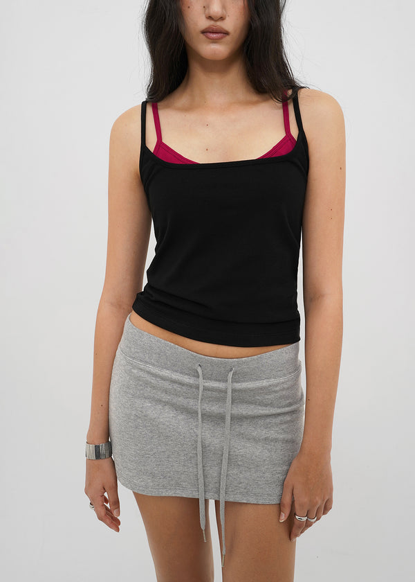[B-BASIC] Tension Cotton Strap Basic Sleeveless Top (2 SIZE)