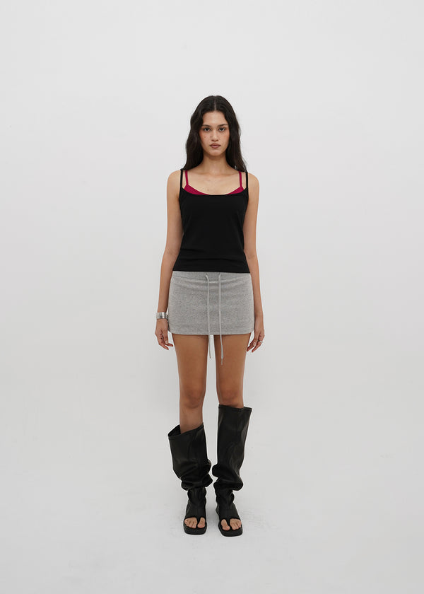 [B-BASIC] Tension Cotton Strap Basic Sleeveless Top (2 SIZE)
