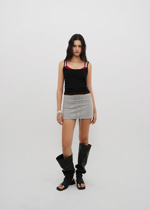 [B-BASIC] Tension Cotton Strap Basic Sleeveless Top (2 SIZE)