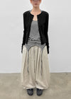 (UNISEX) Eiko Pintuck Wide Elastic Waist Pants